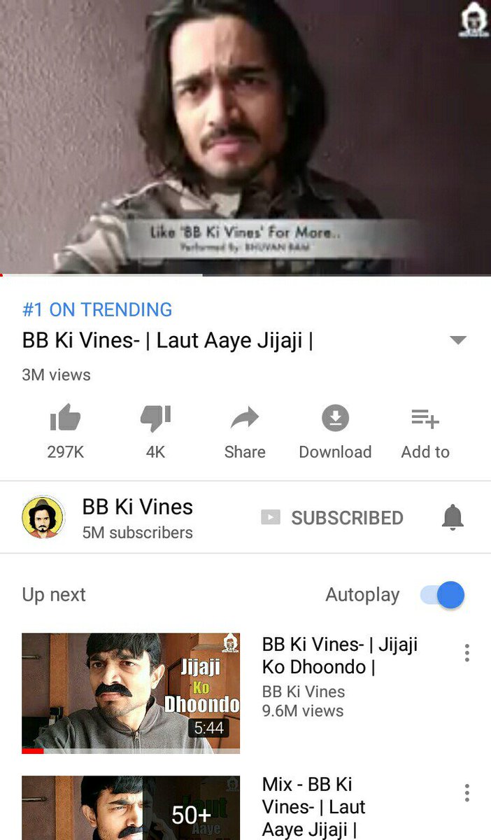 harshtechnical7's tweet image. very best video @Bhuvan_Bam and latest video laut aaye jijaji very best video and first no trending video