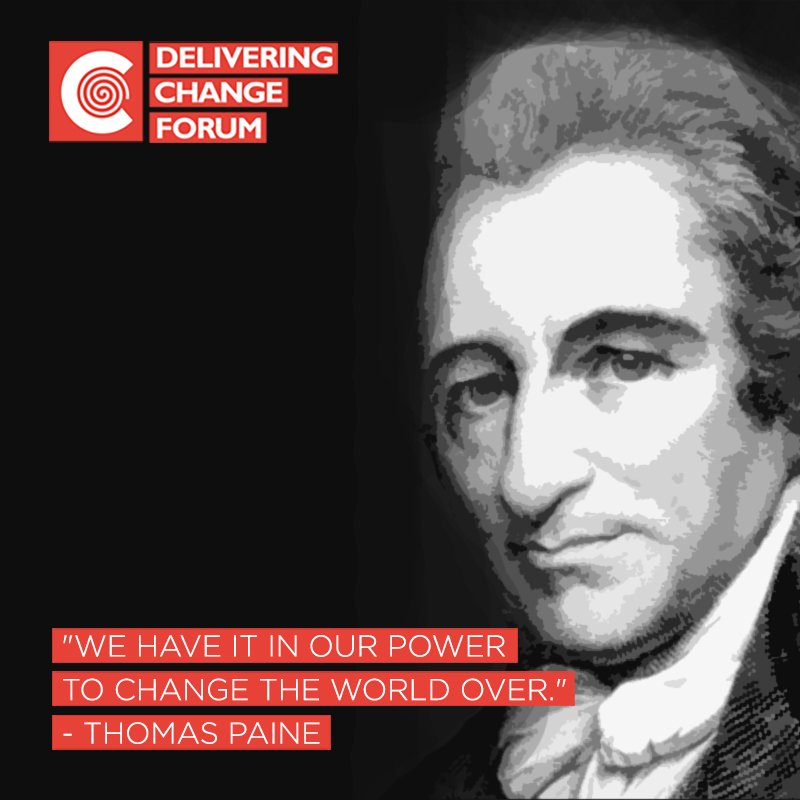 DCForum_India's tweet photo. "We have it in our power to change the world over." - Thomas Paine 
#DeliveringChangeFoundation #DeliveringChange #GlobalChange #BringChange https://t.co/9Uj3r7GTJW