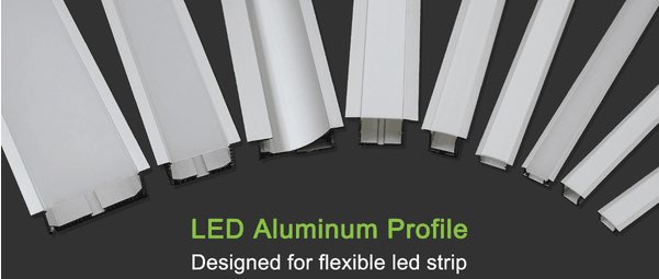 Over 100 different LED profiles for your lighting design