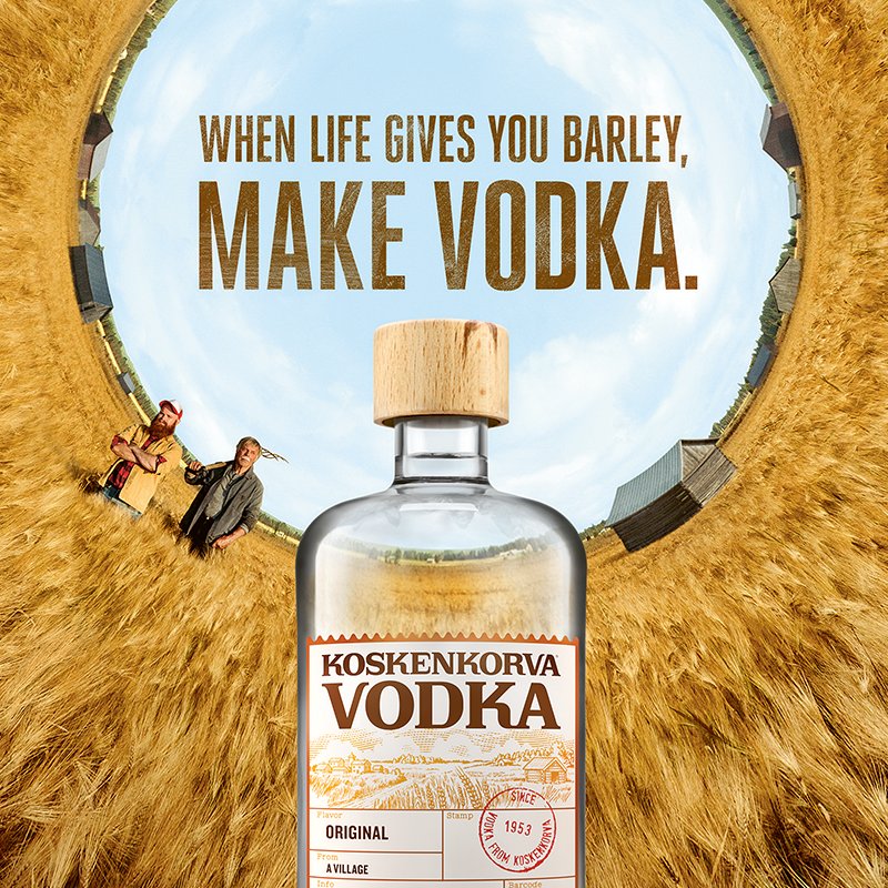 64 years ago, we just had water, barley and farmers. We still do, but now we have a world class #vodka too. Dreams can come true.