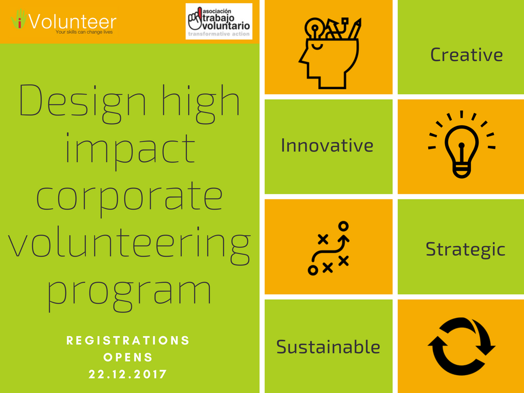 iVolunteerIndia's tweet photo. Looking at expanding your #CorporateVolunteeringProgram?
Looking at building your knowledge about #EmployeeVolunteeringProgram and learning nuances of #ProgramManagement?
Learn from experts such as @ulloajaime of Trabajo Voluntario
To register, write to: neha@iVolunteer.in https://t.co/kyT81f7Akb