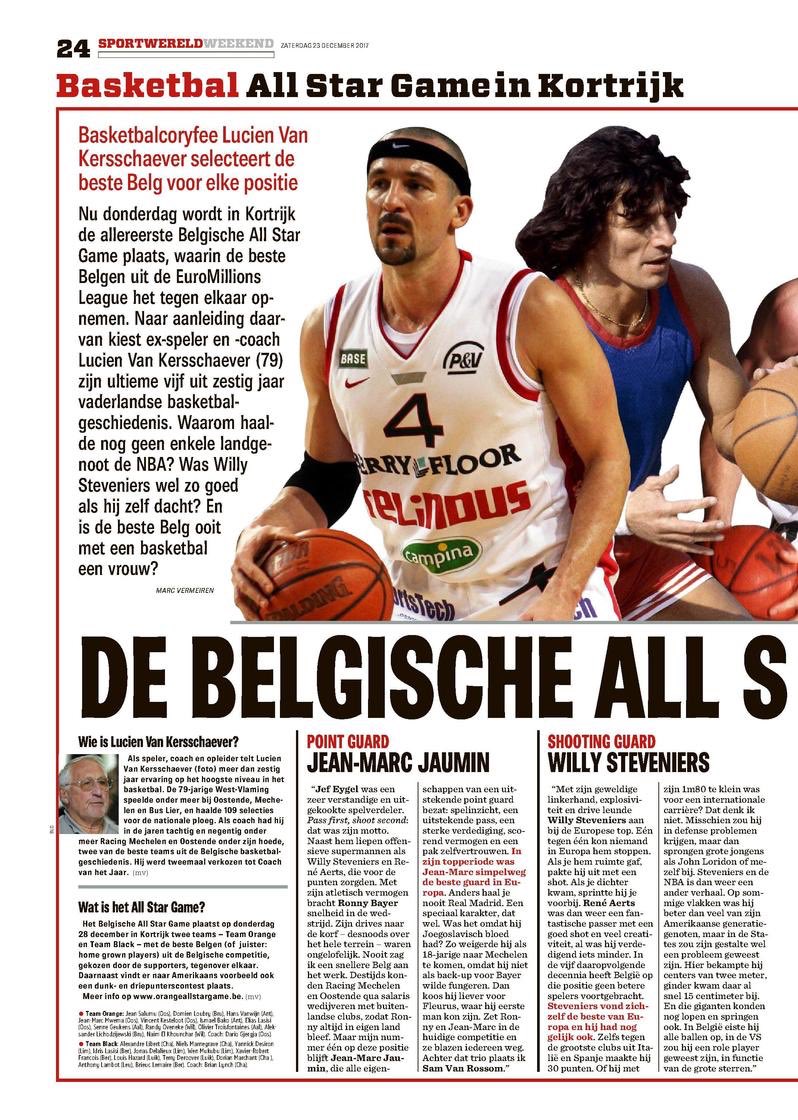 Jean-Marc Jaumin on Twitter: "Coming from the most successful coach in  Belgium, Lucien Van Kersschaever The Belgium All Stars team of all time  https://t.co/SEGdr5D93x" / Twitter