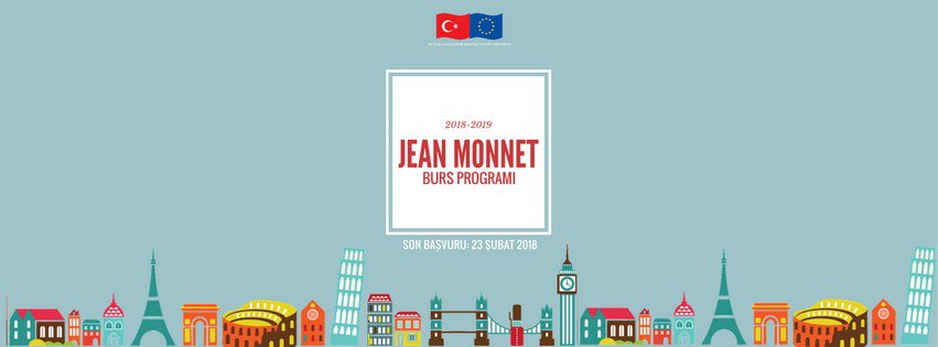 ABBaskanligi's tweet photo. Avrupa Birliği Bakanlığı tarafından yürütülmekte olan @jeanmonnetbursu'nun 2018-2019 akademik yılı başvuruları başladı. Ayrıntılar için https://t.co/hqY8qDaxnJ https://t.co/db34MJpHAi