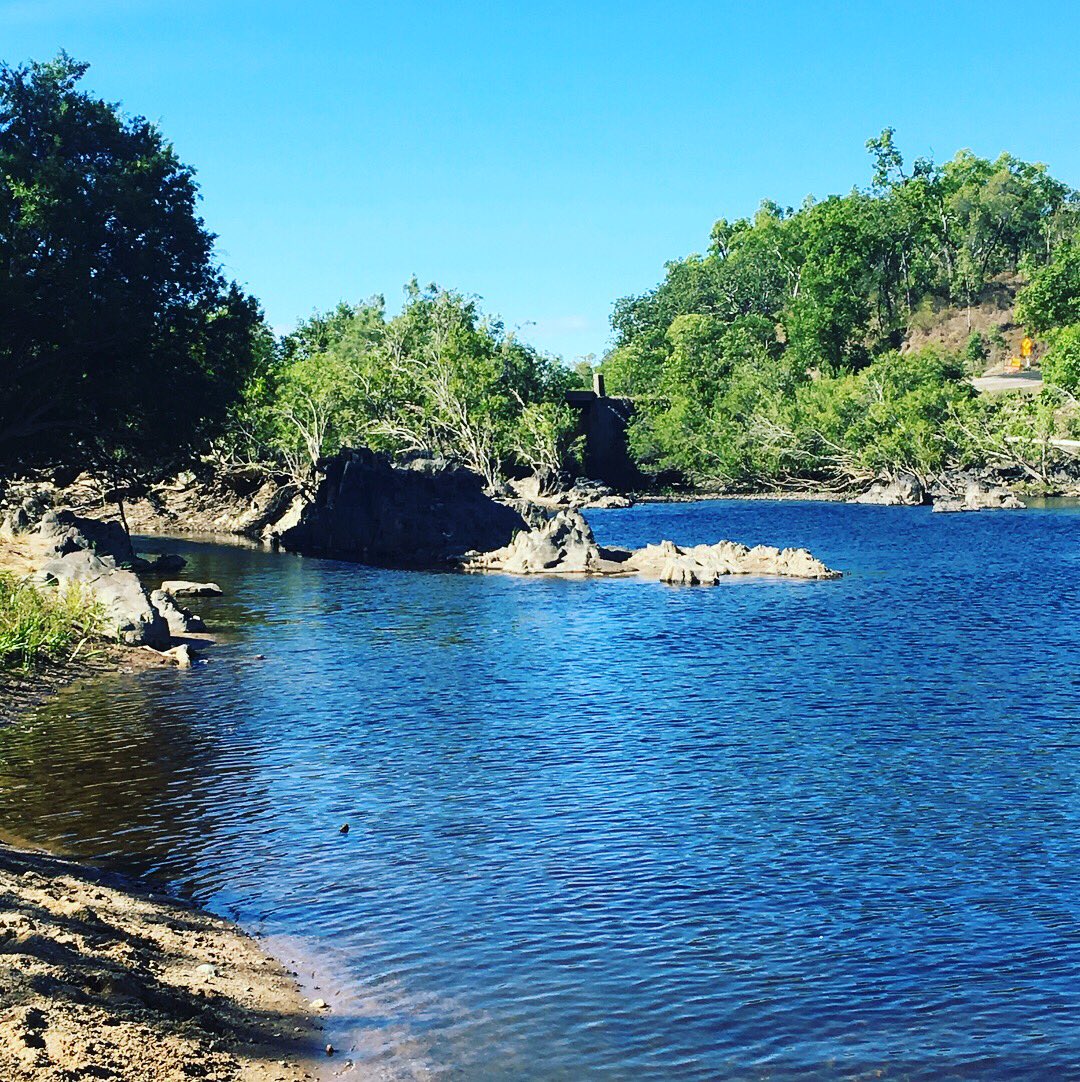 Bass23Jen's tweet photo. Freshwaterswimming #groundingwithnature #cooktown #Australia #waterfall #rockyannon https://t.co/JtalJGZWyB