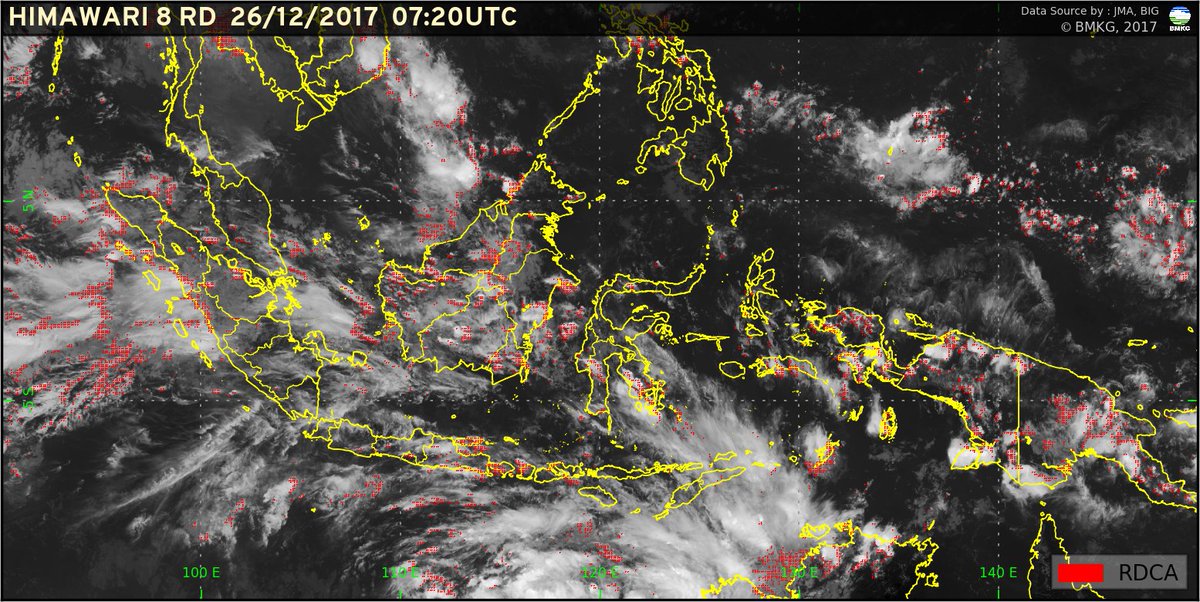 infomitigasi's tweet image. Citra #cuaca #RDCA pertumbuhan awan #cumulus
pukul 14:20wib 26/12/2017
wilayah #indonesia