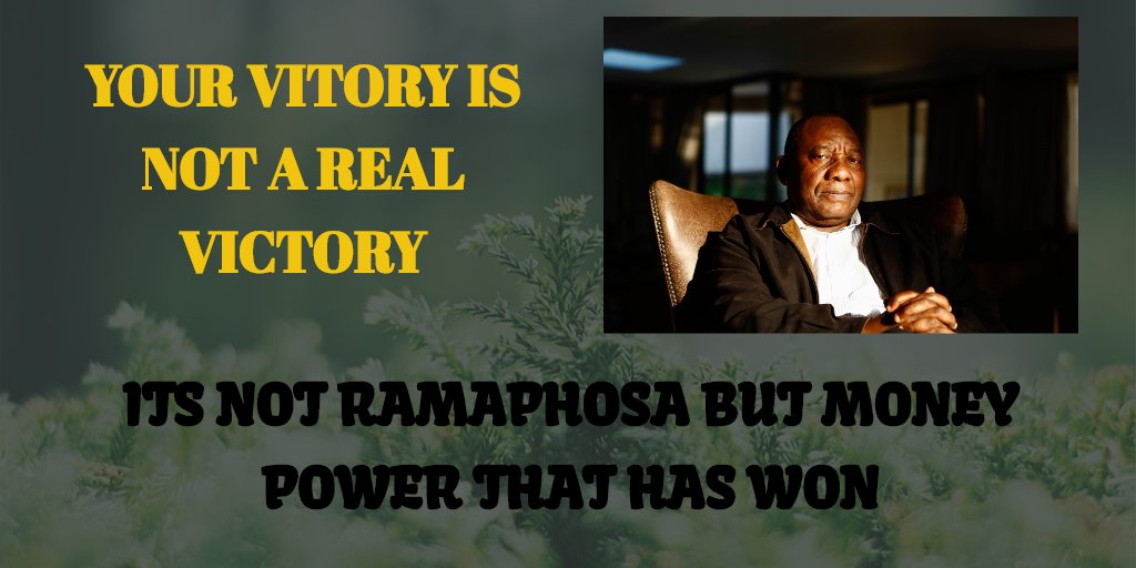 MotsetaVictor's tweet photo. #Ramaphosa A person who hasn't done anything good for SA is now the #ANC 13th President. you are the real culprit &amp; sinner of thousand of people in SA. now nation is in the hand of #wmc. Apartheid is back. https://t.co/1IgDSRDRh9