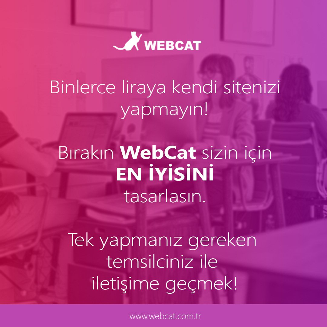 webcatcomtr's tweet photo. WebCat sizin için en iyisini tasarlıyor!

Bizimle iletişime geçin; kişisel bilgilerinizi ve/veya şirketinizin bilgilerini paylaşın, size özel web sitesi tasarımı, içerik yönetimi ve mobil uygulamanızı sadece 1 günde oluşturalım.... https://t.co/flIoWeqRZz