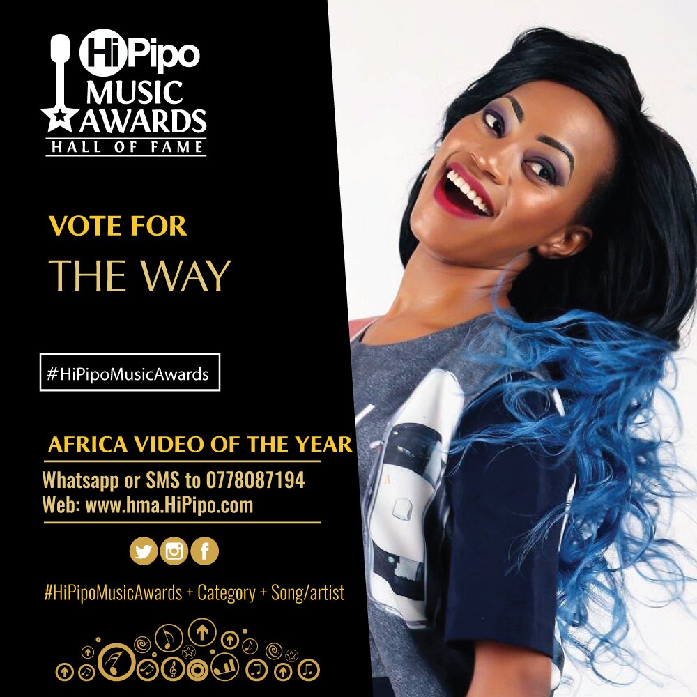 <a href="/Ksheebah1/">Sheebah</a> Congs! #TheWay Nominee #HiPipoMusicAwards   #AfricaVideooftheYear <a href="/HiPipo/">HiPipo #IncludeEveryone #LevelOneProject</a>
