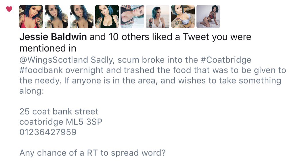 Heartless pornbots really happy about foodbank vandalism story.