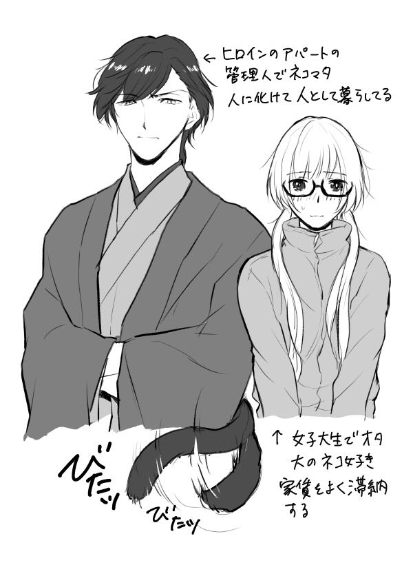 【創作男女】猫又アパート管理人と女子大生 メモとコネタ 