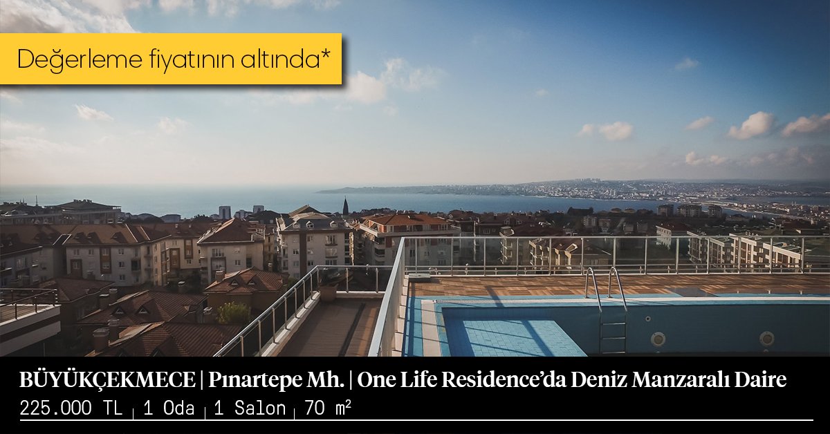 YuvakoCom's tweet photo. 🏠 Büyükçekmece / Pınartepe - SATILIK Havuzlu terasa sahip binada deniz manzaralı rezidans daire
▪ 225.000 TL / 1+1 / 70 m2
📞 Ziyaret planlamak için : 0850 333 0 985
▶ İlan : https://t.co/4JI3GCKds5 https://t.co/sM9gYeQ9ET