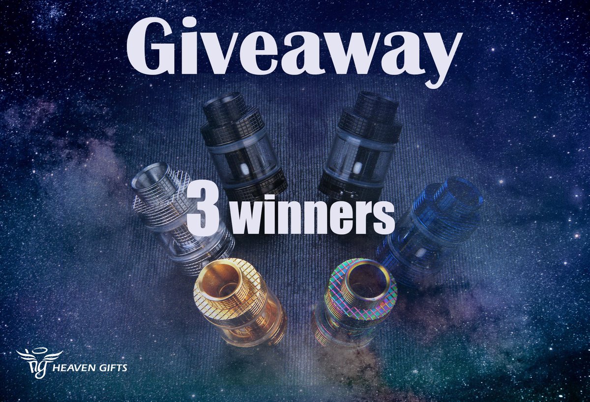Are you ready for this very first mesh tank! We got 3 Freemax Fireluke Mesh Subohm Tank for u.😍😍😍 Ways to enter: 1. Follow <a href="/HeavenGiftsCom/">Heaven Gifts</a>  2. RT this post 3. Comment and invite your friends to enter by tagging 3 at least. Three random winners next week! 😇😇😇
Good luck guys!
