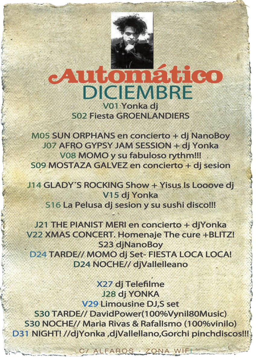 ¡Diciembre se acaba!
Pero nos queda lo mejor.
¿Preparados? 
#PonleAutomático #Findeaño #CórdobaESP #música #fiesta #djs #cocktails #fiestón
