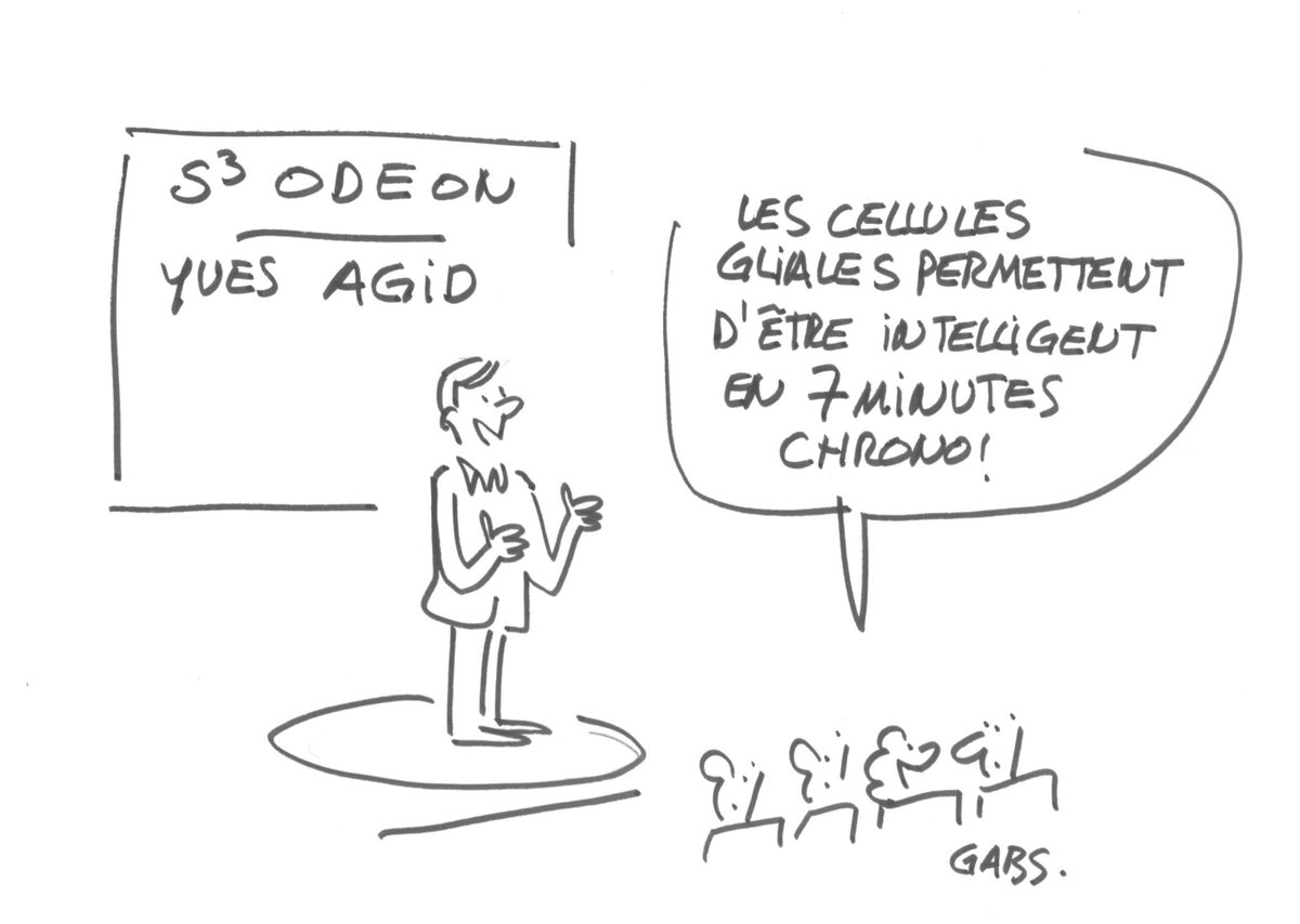 Ns avons plus de #cellulesgliales que de #neurones ds notre cerveau et heureusement :) Itw du Pr Yves Agid @icm_institute « l’homme glial » par <a href="/Le_Figaro/">Le Figaro</a> avec <a href="/GabsDessinateur/">Gabs</a> #S3Odeon sante.lefigaro.fr/article/cellul… #neuro #information #intelligence