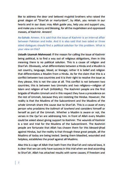 terror_monitor's tweet photo. #INDIA
#AlQaeda In The Indian Subcontinent (#AQIS) Spokesman Usama Mahmoud 
Urges For Expanding War Against India To Defend #Kashmir, Accused the Indian Army &amp; #Hindu Government Made #Kashmir As A War Zone In The 2nd Episode Of An Interview Series.  #TerrorMonitor https://t.co/hTt2mWZyrC
