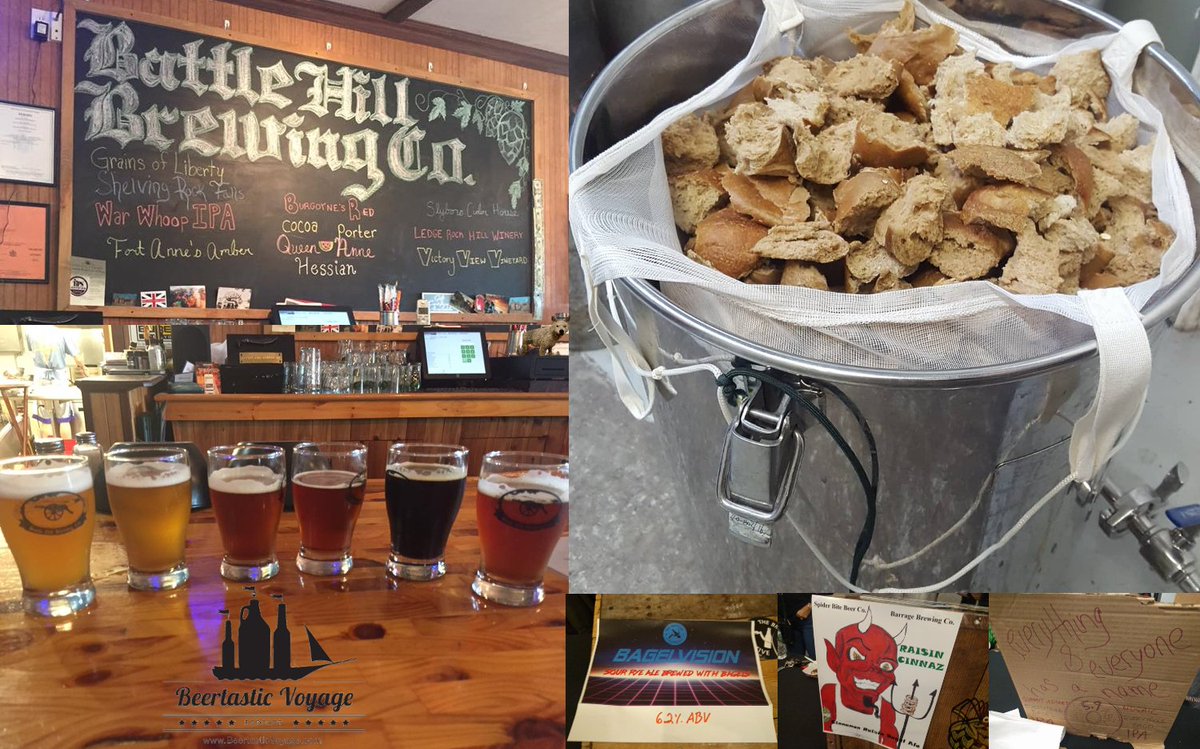 Beertasticshow's tweet photo. This week we make our last stop in the north country for the year at Battle Hill Brewing Company and talk about the recent @ConsciousBeer #NothingWasted charity event. #ThinkNYDrinkNY #DrinkADK #CraftBeer #BeertasticVoyage #Bagels #podcast
https://t.co/ofhPh3b2DW https://t.co/E31aaRN0fM