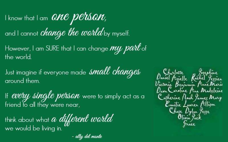 Remember those lost in our neighboring town.  #BeTheChange #LoveWins <a href="/Ally_DelMonte/">Ally Del Monte</a>  allydelmonte.com/changing-the-w…  #Newtown #SandyHook #SandyHook5yrs