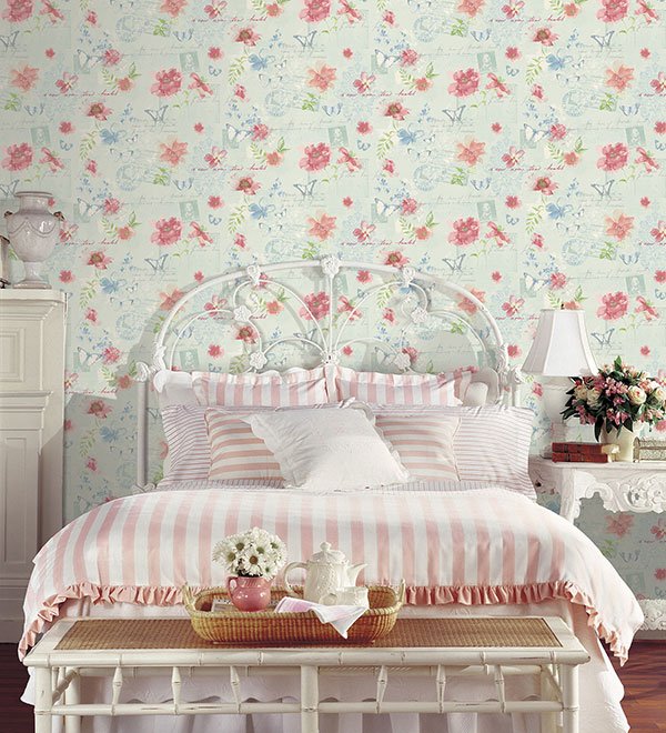 #Amerikan Norwall markasının Abby Rose 3 #duvarkağıdı koleksiyonu ile duvarlarınız #çiçek açsın! <3 hannahome.com.tr/duvar-kagidi-k…