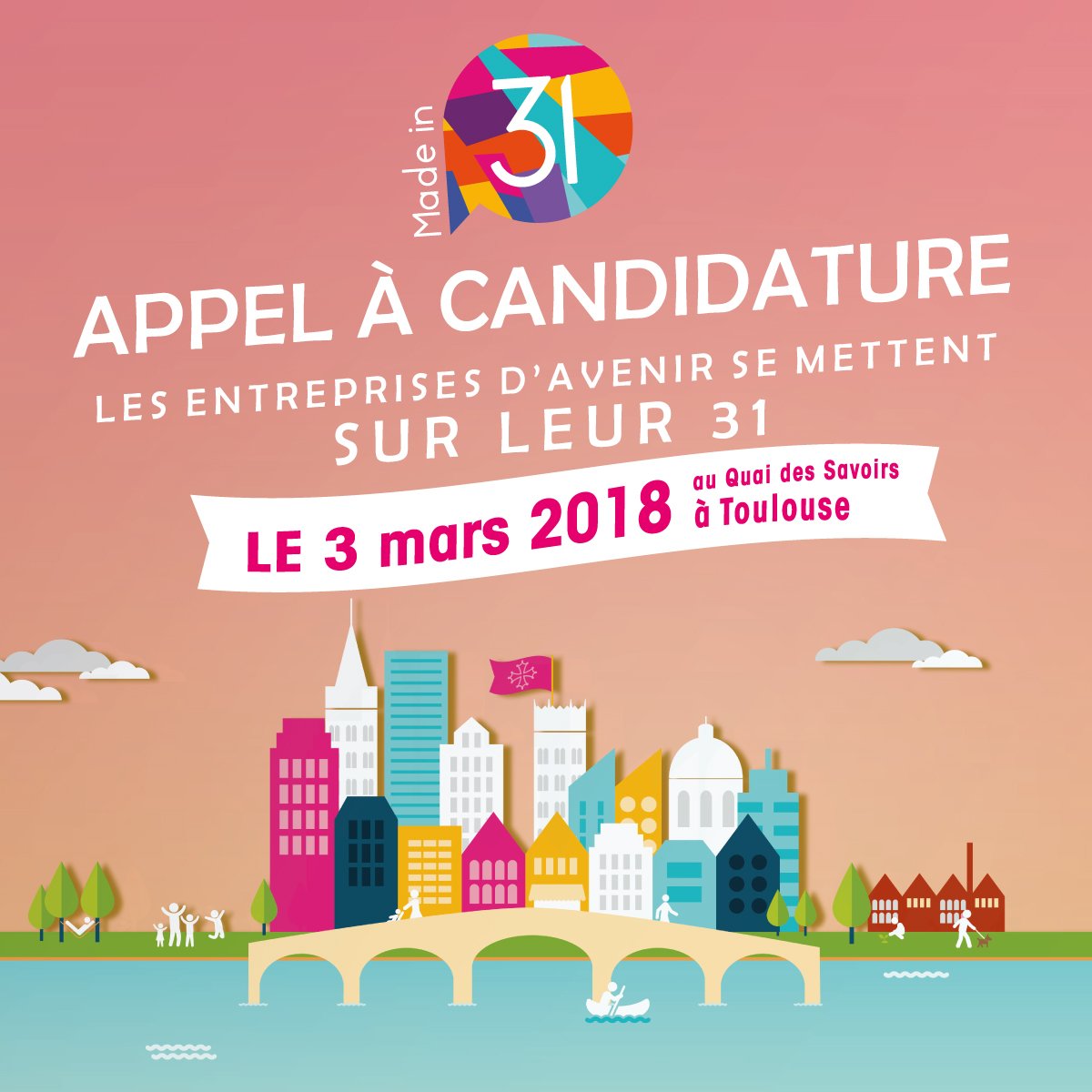 ladepeche31's tweet photo. Vous êtes une entreprise innovante issue de Haute-Garonne et vous cherchez à promouvoir votre activité ?
Participez à l'aventure Made in 31, le 3 mars 2018 à Toulouse !
 ➡️ Déposez vos candidatures sur https://t.co/hn91DTfnJd https://t.co/wReqlZ02Yy