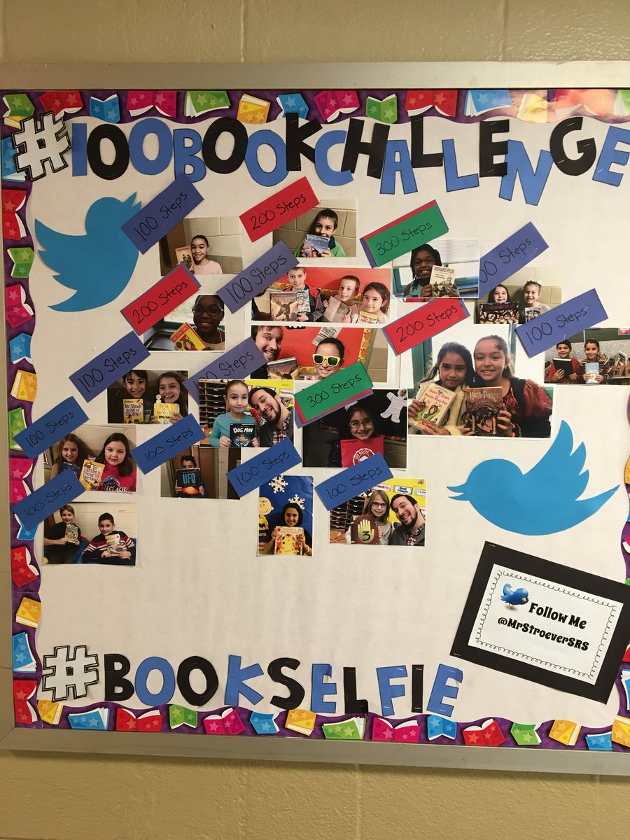 MrStroeverTFMS's tweet photo. Don’t forget to sign your logs! Keep up the great work! #bookselfie #100bookchallenge @100bookchallenge @PantherPrideSRS https://t.co/G77vpXOZKM