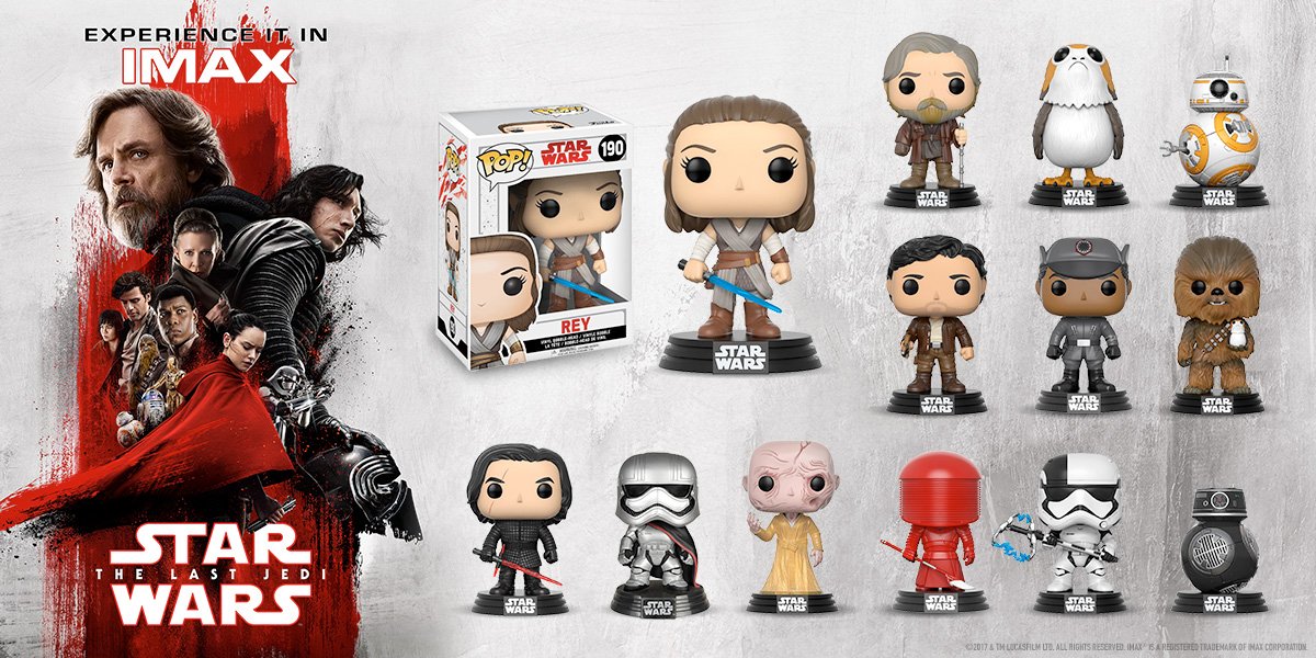 sterkinekor's tweet photo. WIN 1 of 13 @starwars #TheLastJedi Funko Pop dolls? RETWEET &amp; answer our trivia Q. 

Before becoming a Jedi, Luke was a... 

1. Waiter
2. Moisture farmer
3. Student
4. Droid repairman https://t.co/gfzWG8nM2H