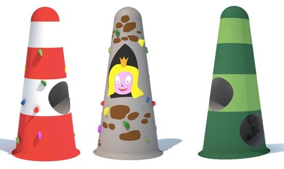 We've got three new Lighthouses, ideal for adding height and colour to a play area.
The three options are:
Lighthouse 1 with a climbing wall and hatch.
Lighthouse 2 with two hatches.
Lighthouse 3 with a climbing wall and a princess pictorial.
ow.ly/89Qo30hdWcW