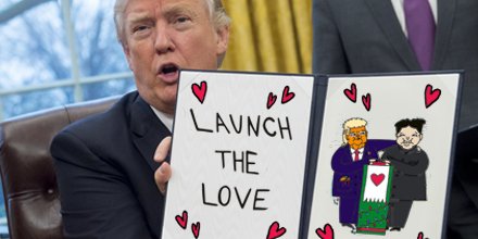 bbdperfectstorm's tweet photo. Christmas has come early. By executive order, #launchthelove was written into legislation earlier today. That might just be enough to get Trump onto Santa's nice list - even if he does dig coal. #trumpdraws https://t.co/kYmcE3dhBL