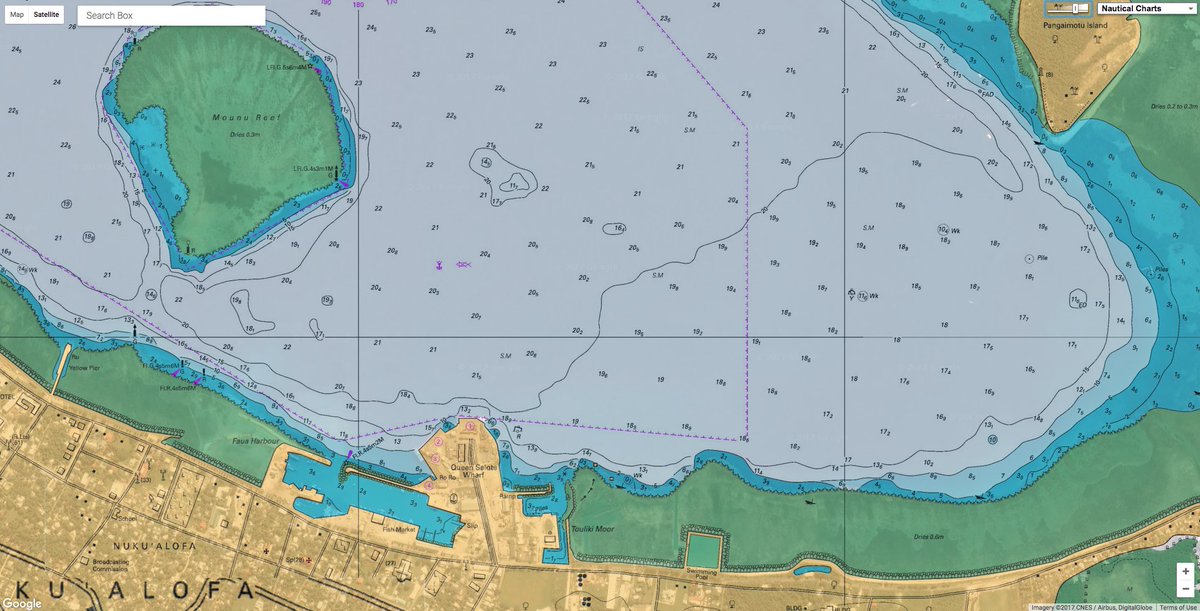 Google Maps Sea Charts