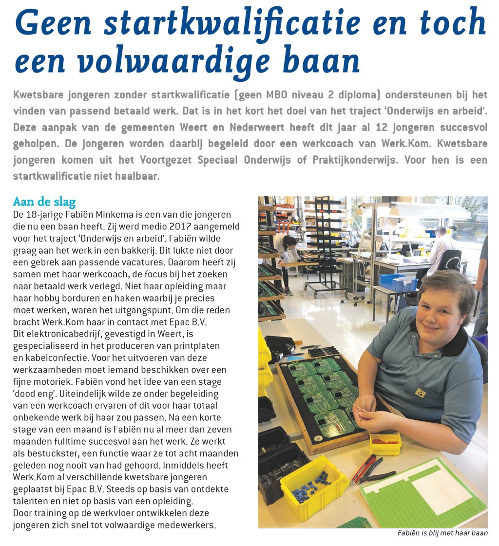 Werk_Kom's tweet photo. Kwetsbare jongeren bemiddelen naar werk met een volledig nieuwe aanpak! Project #Onderwijs en #Arbeid @gemeenteweert @GemNederweert #EPACbv #Skoj https://t.co/cbDHrFrXz3 https://t.co/GCzSRH3ACg