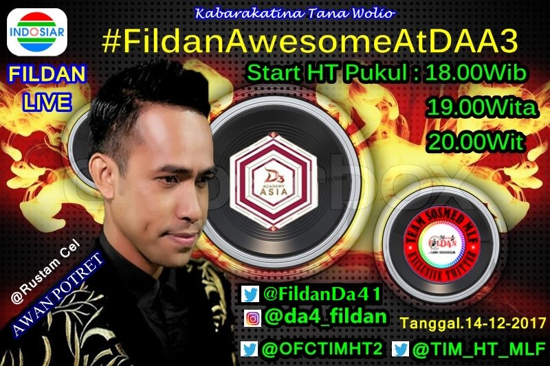 Good luck my best idola ku  #FildanAwesomeAtDAA3