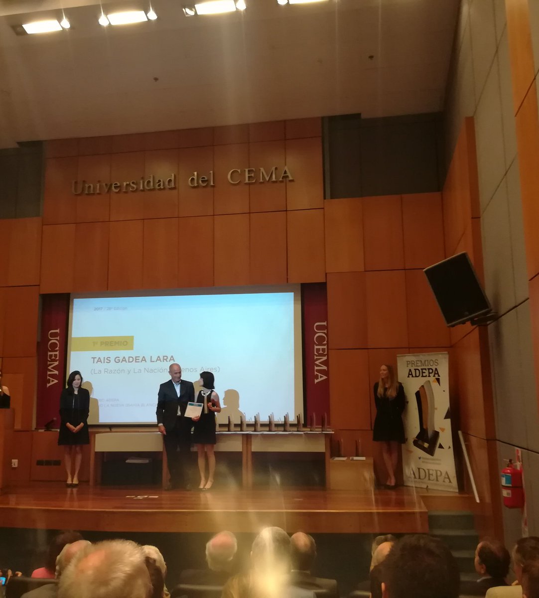 NexoSustentable's tweet photo. Nuestra colaboradora @TaisGadeaLara recibe el primer premio @Adepargentina en la categoría Ecología y Medio Ambiente. ¡Felicitaciones! https://t.co/xBWknXKr0R