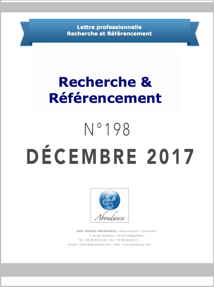 Recherche et Référencement : le Numéro 198 de Décembre 2017 est Paru ! dlvr.it/Q5xGnS