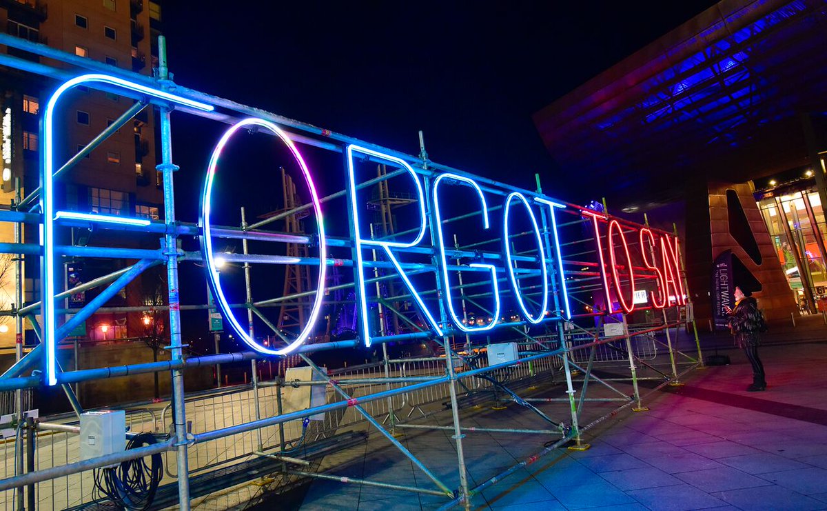 QuaysCulture's tweet photo. #lightwaves2017 FREE Public Tours of the festival are being offered on Saturday 16th Dec &amp; Sunday 17th Dec at 4pm
Meeting at I FORGOT on the Lowry Plaza
No need to book our Quays Culture team will provide you with a full tour of what Lightwaves has to offer https://t.co/MUwAAjioA2