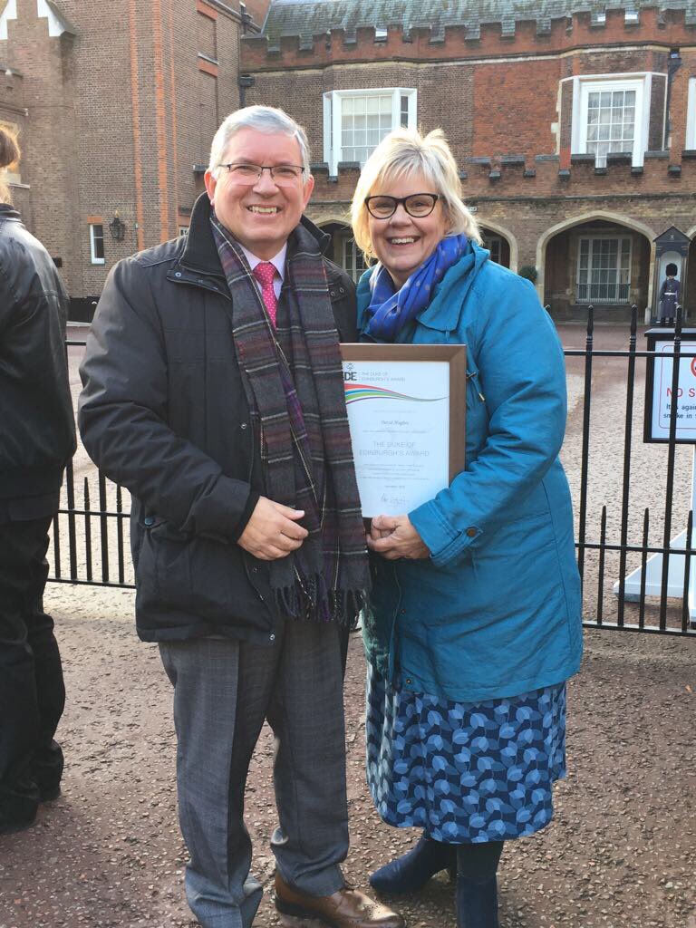 A HUGE THANK YOU to David &amp; <a href="/SadieSadie123/">sadie hughes</a> for their continued support of <a href="/The_FoYA/">Friends of YA</a>. The work you do makes a difference to so many young people! 

Congrats for your <a href="/DofE/">The Duke of Edinburgh’s Award</a> long-service Award David!