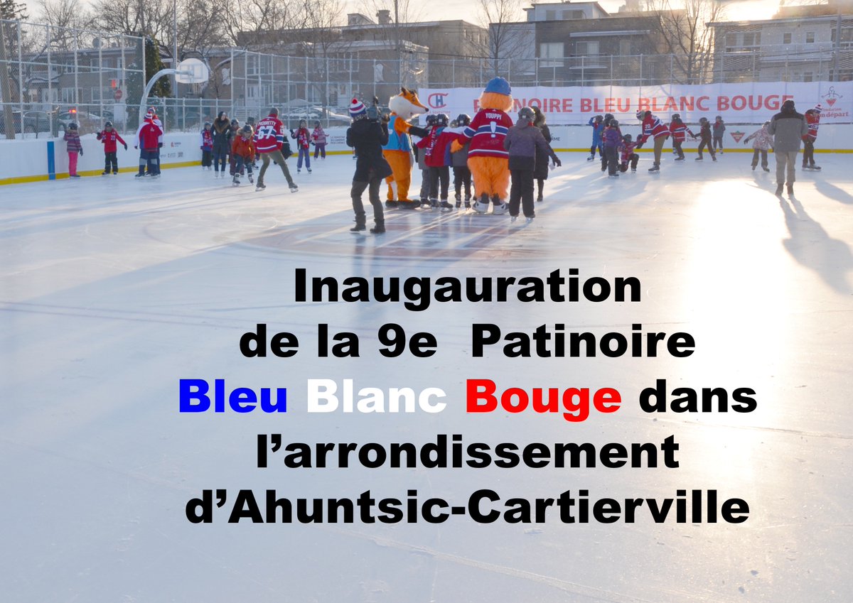 La neuvième patinoire extérieure, réfrigérée et multisports, est située au Parc De Mésy, dans l'arrondissement d'Ahuntsic-Cartierville à Montréal, dans le cadre de son programme BLEU BLANC BOUGE. bit.ly/2ArakYZ