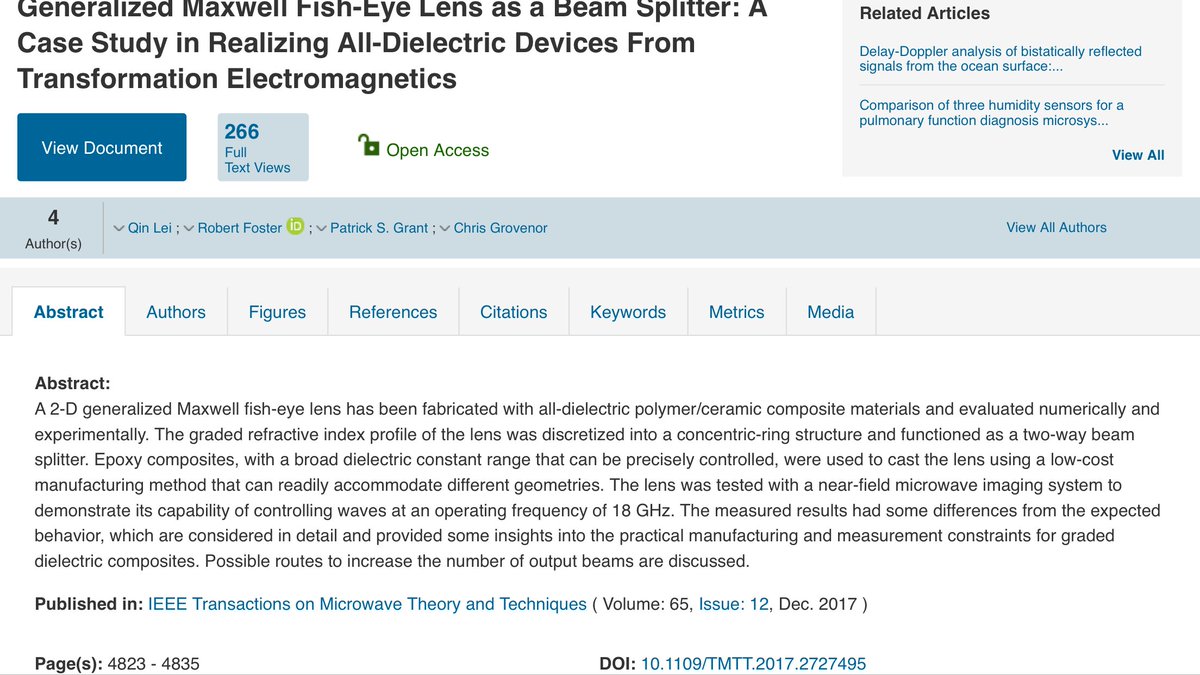 theRFengineer's tweet photo. Our paper on using #CompositeDielectrics to make graded index devices is published! See perspectives at https://t.co/VsR0OhBs6S and the paper at https://t.co/nq9n2Oxhdw CC @PatrickSGrant @OxfordMaterials @QMAntennas @IEEE_MTTS @IEEEXplore #TransformationOptics #openaccess https://t.co/pMm1sk7UxH