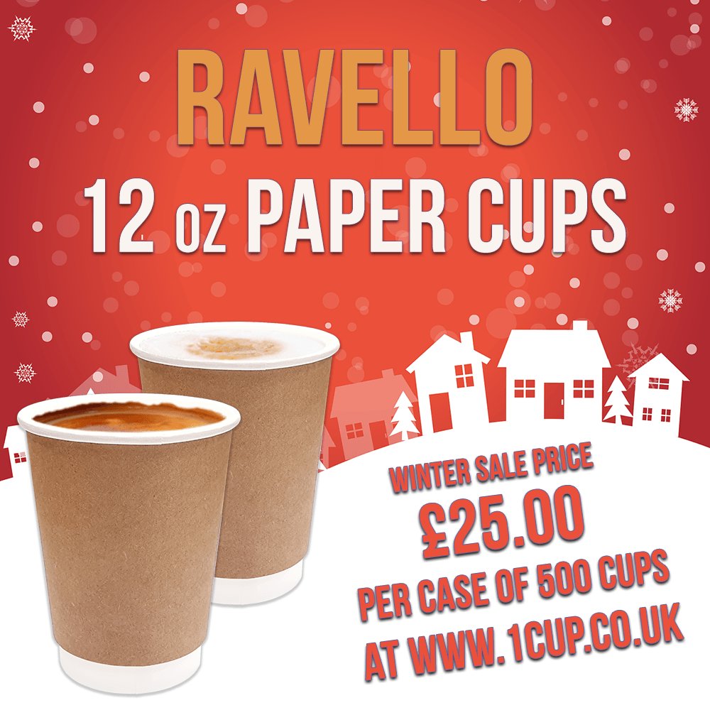 northwestvend's tweet photo. 12oz Ravello cups were designed with a double wall, the extra layer offers greater insulation from the heat of the drink. Now with £10.00 off & only £25.00 per case of 500 cups at 1Cup, click this link to purchase https://t.co/gkD8lnbgC5 #Ravello #disposablecups #recyclecups https://t.co/A9z3opzegd