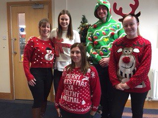 ModernLawMag's tweet photo. Christmas Jumper Day in the office today! 🎅🎄❄️ #11sleepstogo #ChristmasIsComing 
@ModInsuranceMag @ModDentistMag https://t.co/kzY4FlT8Xi