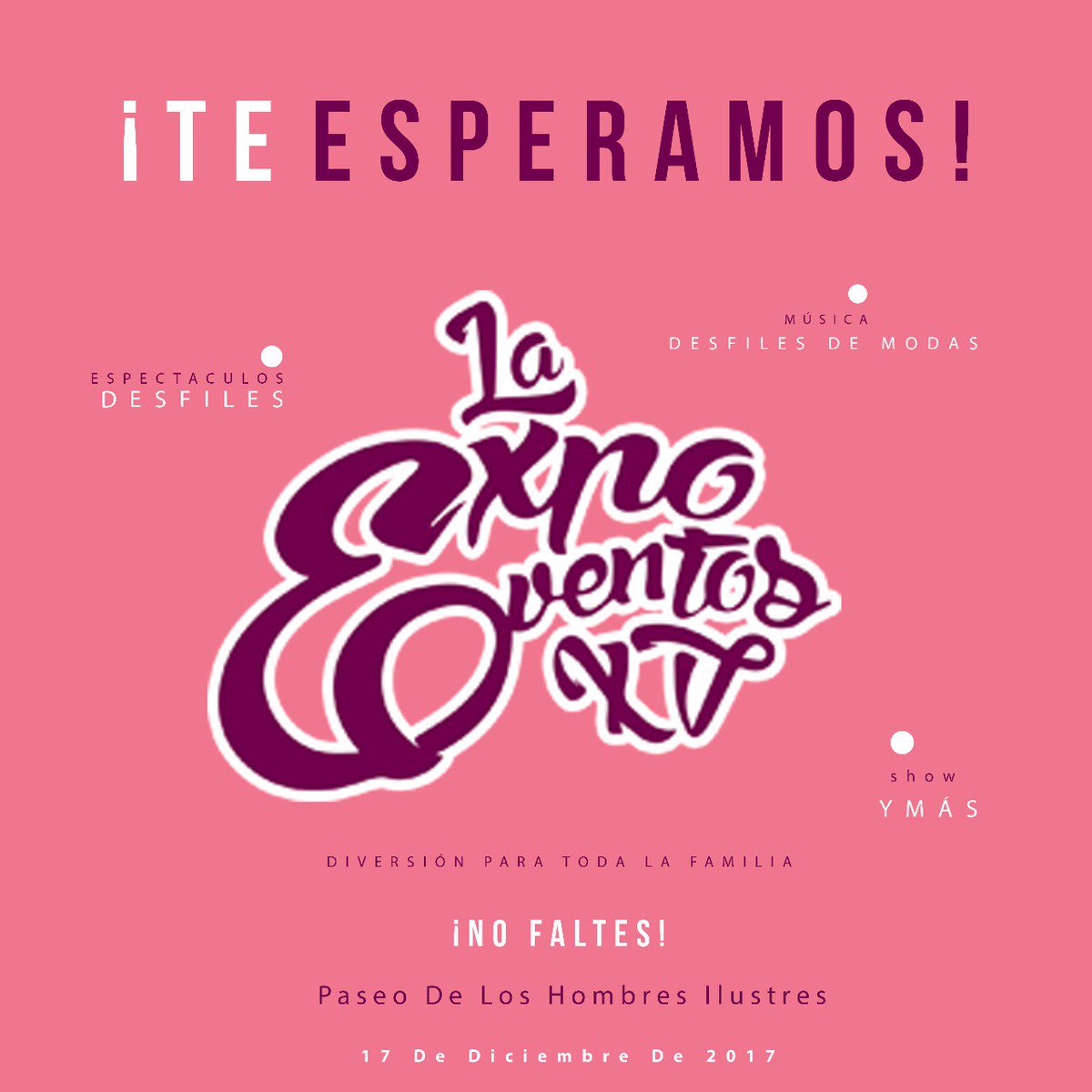ExpoEventosXV's tweet photo. #NuevaFotoDePerfil https://t.co/SSpsQmMEX2