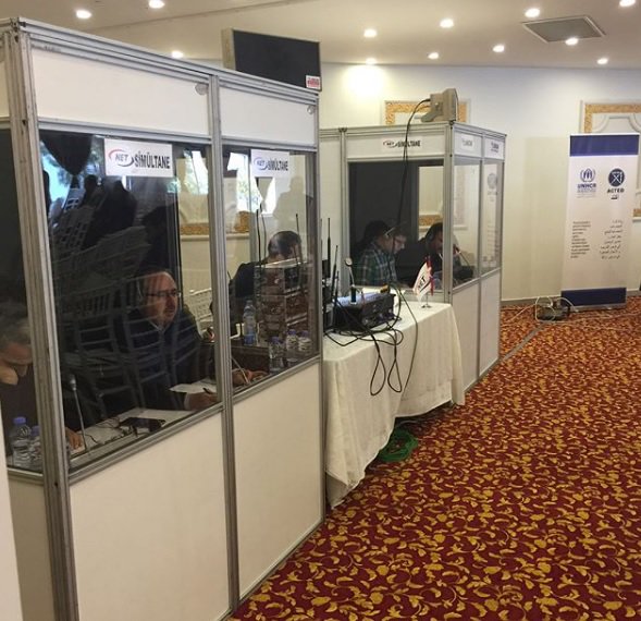 9 Aralık 2017 “Suriye Mülteci Krizinin Etkilerini Hafifletmek için Türkiye'deki Ulusal Kurumların Desteklenmesi” konulu konferansta 500 kulaklık ile İngilizce Arapça Türkçe Dillerinde simultane tercüme ve ekipman hizmeti ile Mersin ‘de hizmet verdik. 👔 #businesspassion #business