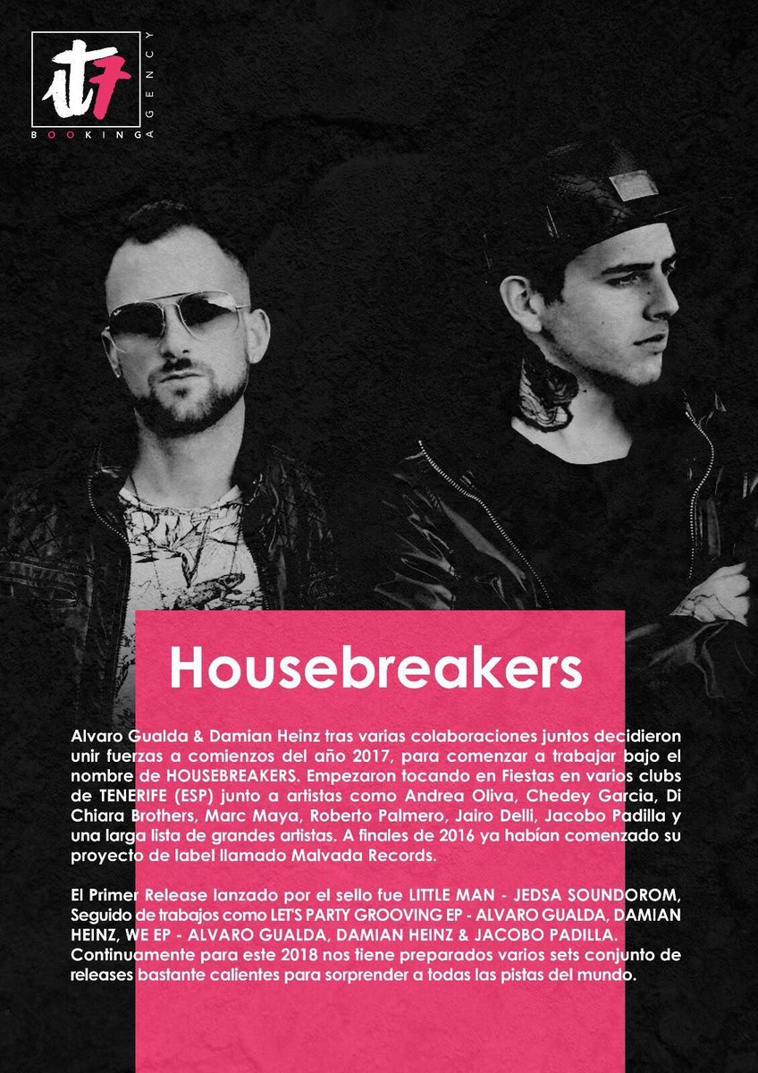 malvada_records's tweet photo. @HouseBreakers (Álvaro Gualda &amp; Damian Heinz)  Acaban el año fichados por la Agencia @IT7BookingsAgency de las islas canarias !!🔊🔥😍 https://t.co/Bm9wLfdwDZ