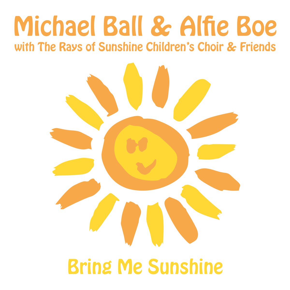 AlfieBoe's tweet photo. We are delighted to announce we have recorded a very special version of ‘Bring Me Sunshine’ in aid of the @RaysofSunshine Children's Charity! We are joined by the charity’s children’s choir plus some very special friends on this single - out at midnight tonight! https://t.co/n5zl190lFe