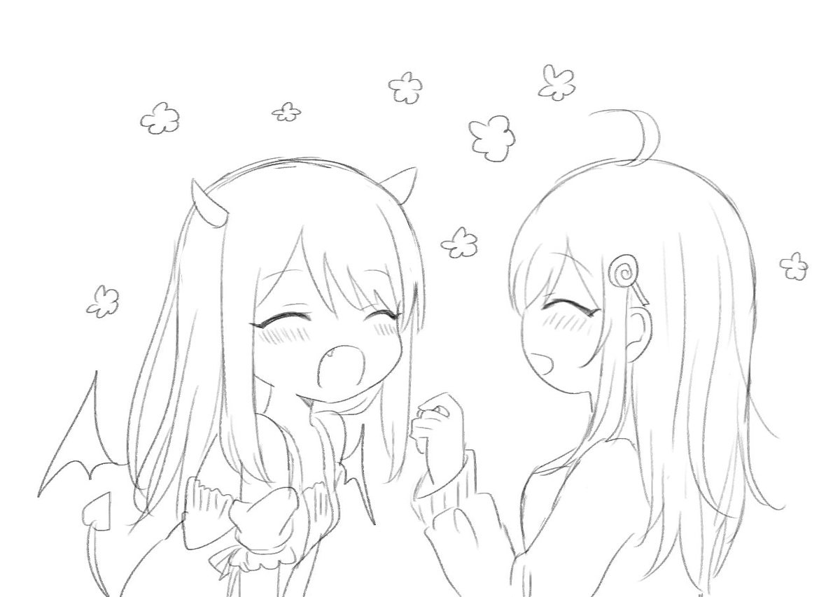 最近の落書き～ 四枚目の服はニキの恋のブーケです 