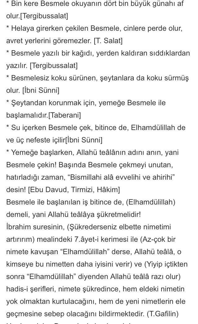 justwatchyeah's tweet photo. Besmelenin fazileti buyrun arkadaşlar okumak isteyenlere https://t.co/0YCc61zECa