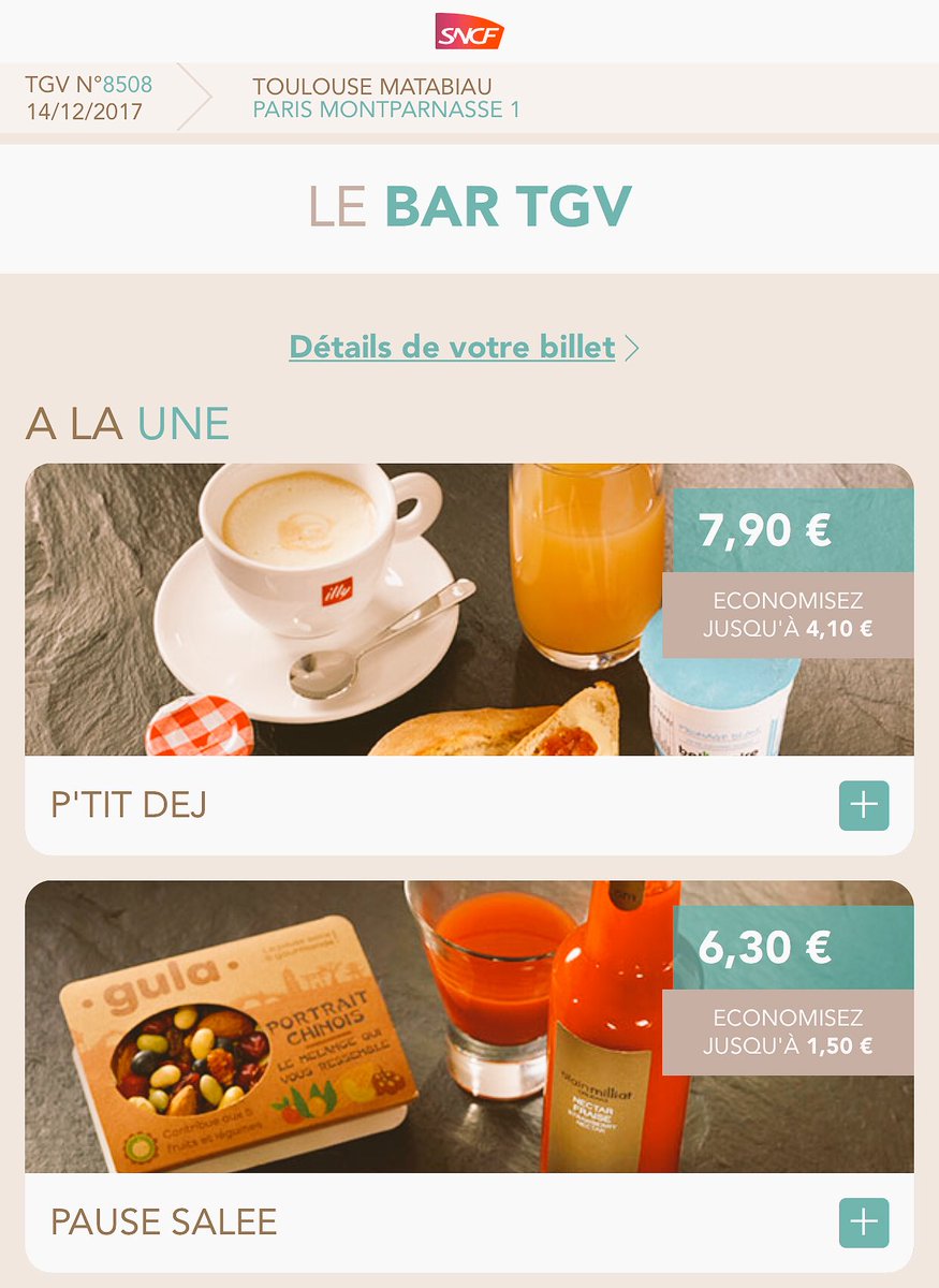 CdBIsaac's tweet photo. #TGV8508 [ℹ️ SERVICES À BORD]
N’hésitez pas à profiter de nos #ServicesGratuits à bord de votre #TGVinOui :
• #WifiInOui 🆕
• #BarTGV &amp; #CommandeEnLigne 🍽
• Le fil d’actualité de votre #TGV avec le hashtag TGV8508 ℹ️🛂

Bon Voyage à bord de #TGVinOui 👨🏽‍✈️🤗 https://t.co/l5zOTyUzPm