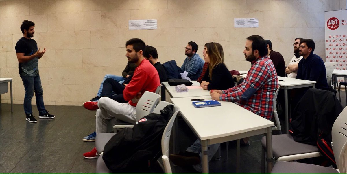 jsibalears's tweet image. Avui som a la seu d'@UGTIllesBalears per donar suport als companys i companyes d'@UGT_JOVE que presenten la secció juvenil del sindicat. La unió fa la força! Comptau amb nosaltres! #JSIB #TheUnionMakeTheStrong