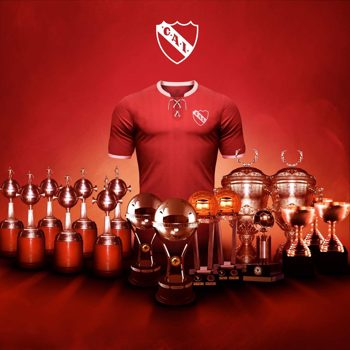 Giprut's tweet photo. ¡BEBAMOS DE LAS COPAS MÁS LINDAS QUE TENEMOS HOY!
#Independiente #ReyDeAmerica #ReyDeCopas #Maracanazo #Rojo #RojoCampeon https://t.co/Xq0jI38YPW
