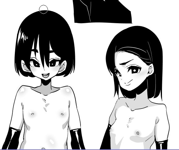 ペン設定を柔らかくしてみた( ˇωˇ ) 