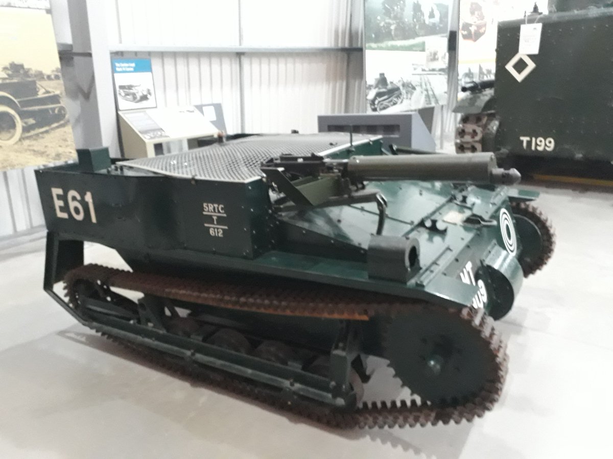 BWSHistory1's tweet photo. A very proud BWS great grandson of the designer of the Carden Lloyd Carrier at the Bovington Tank Museum on Tuesday https://t.co/p4Xxifh7yw