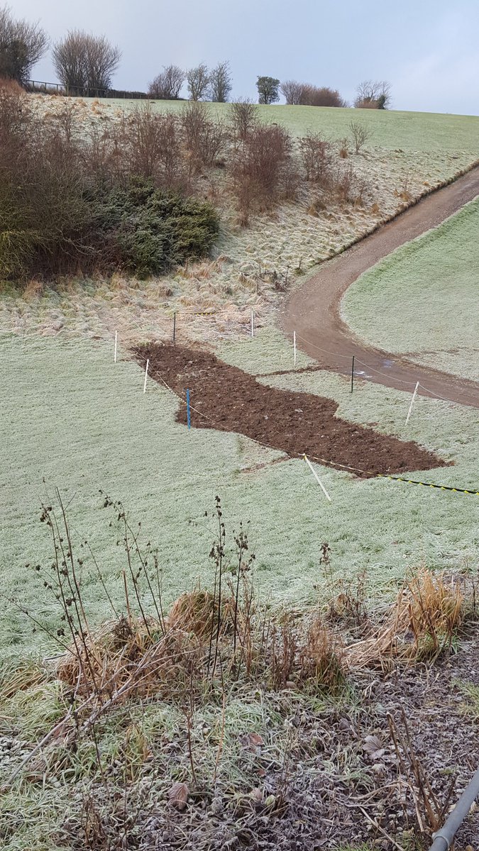 Soak away nearly finished, ready for turf when it decides to warm up <a href="/KMSGC/">Kirkbymoorside Golf </a> #greenkeepers